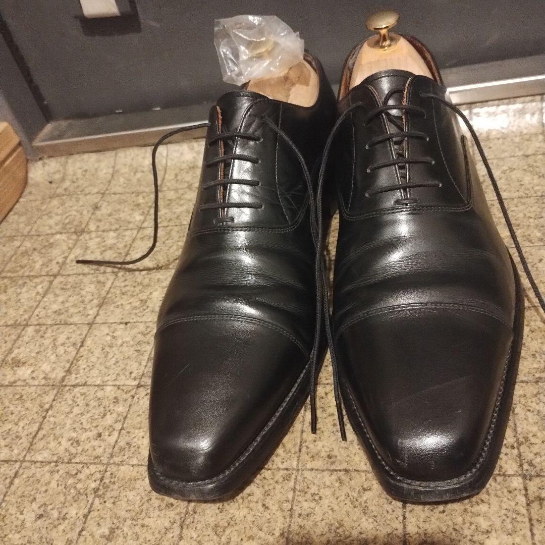 スコッチグレイン　ストレートチップ　ビジネスシューズ