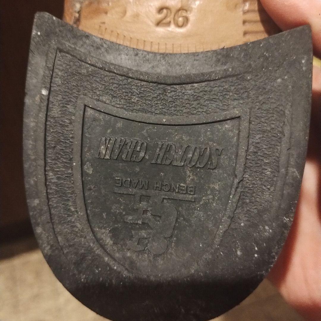 スコッチグレイン　ストレートチップ　ビジネスシューズ