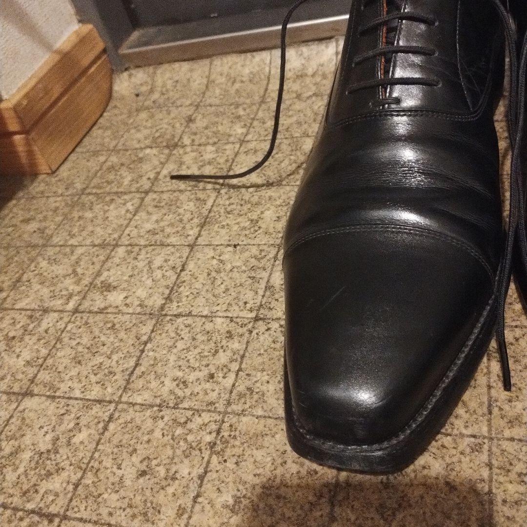 スコッチグレイン　ストレートチップ　ビジネスシューズ