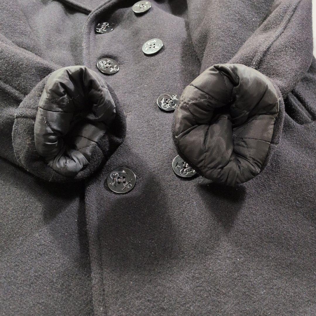 Schott ピーコート 740N 裏地キルティング USA製 ブラック 38