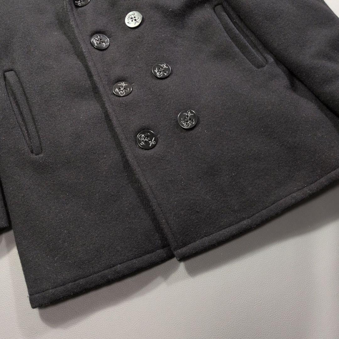 Schott ピーコート 740N 裏地キルティング USA製 ブラック 38