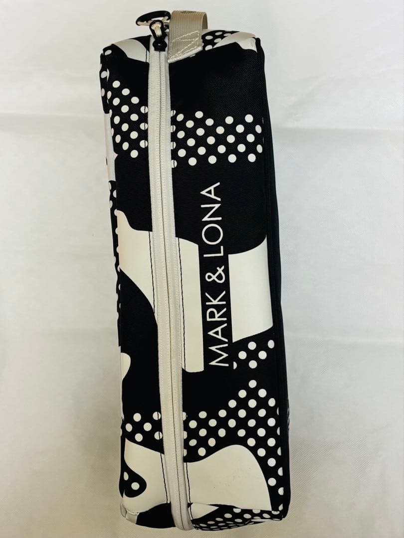 MARK&LONA マーク＆ロナ シューズケース スカル ドット柄 ブラック