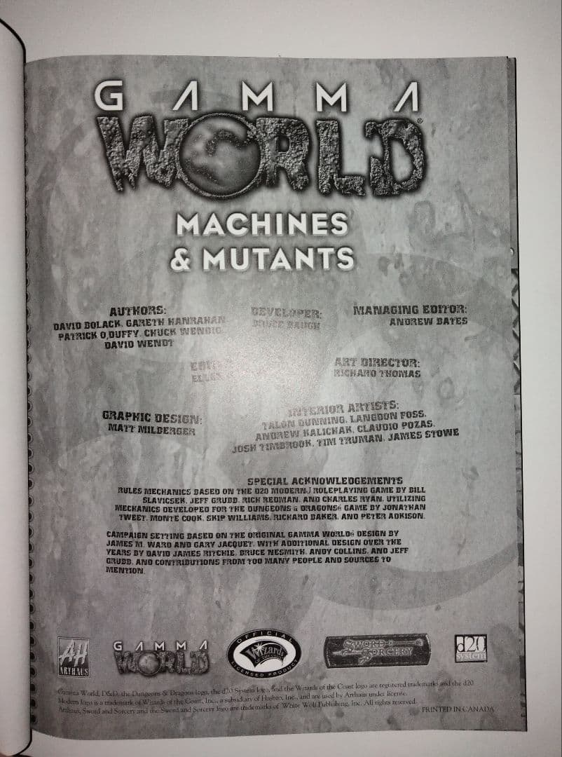 洋書 GAMMA WORLD MACHINES AND MUTANTS