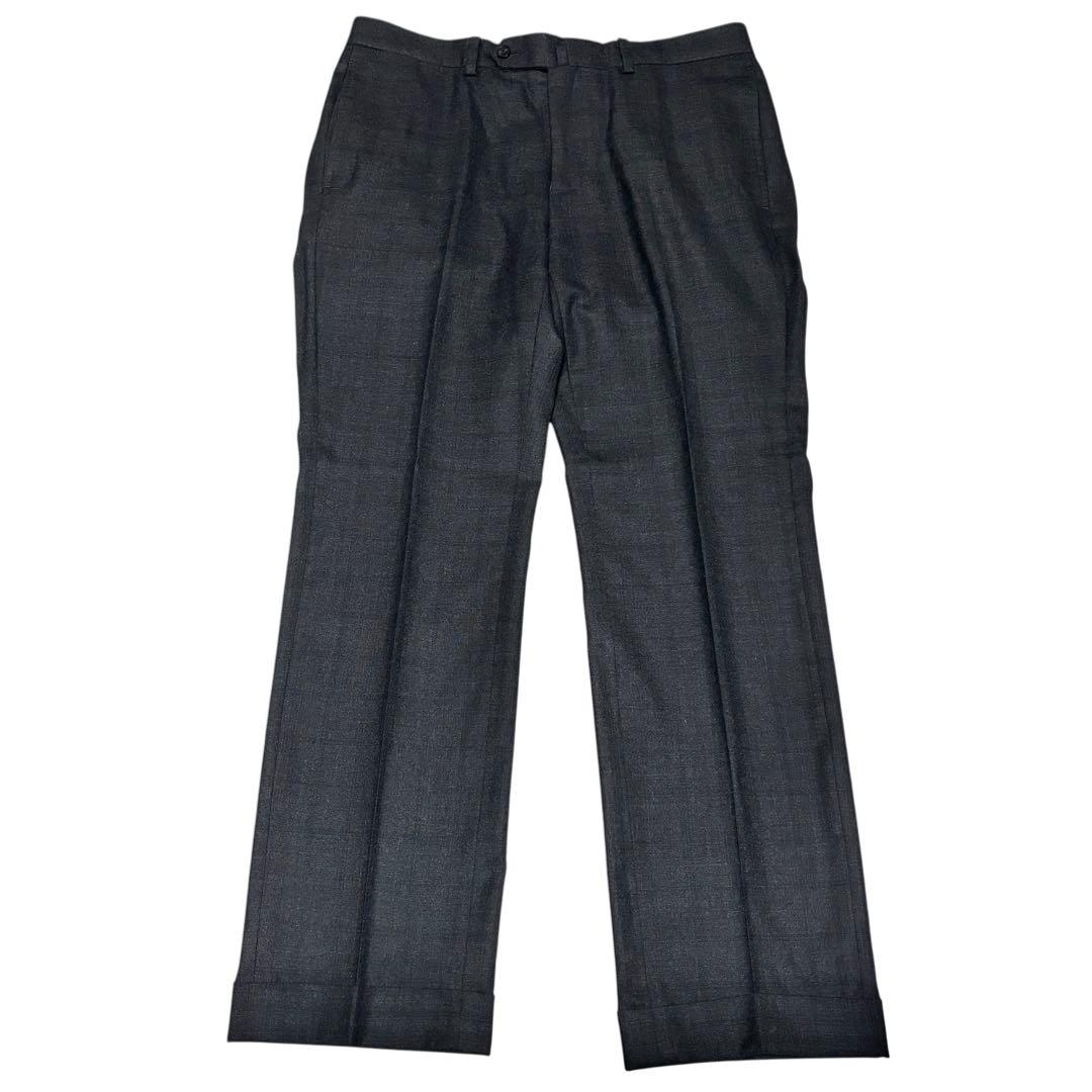 美品 スーツカンパニー 3ピース スーツ ダークブラウン チェック M