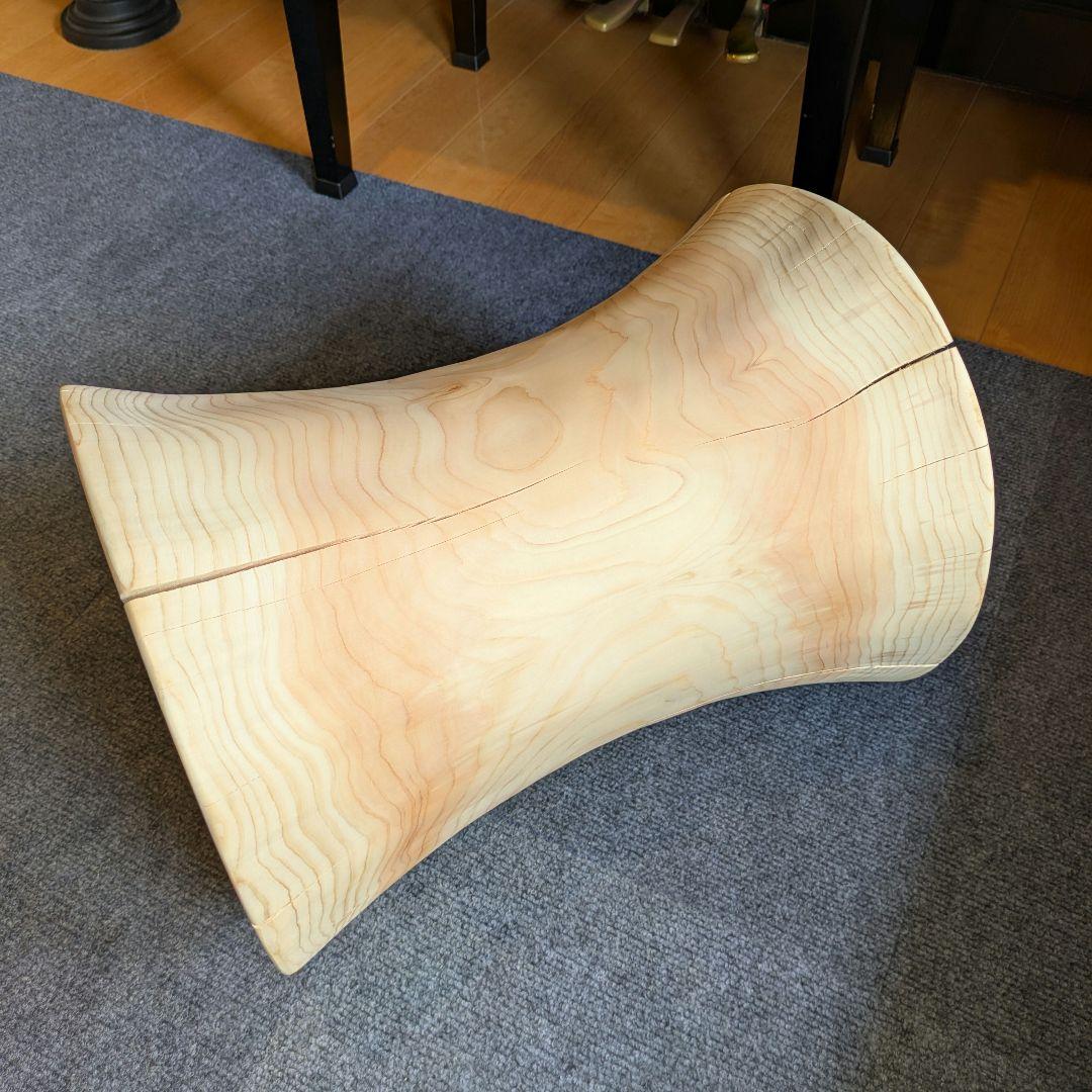 檜　丸太　椅子　スツール　テーブル　高さ約40.5㎝