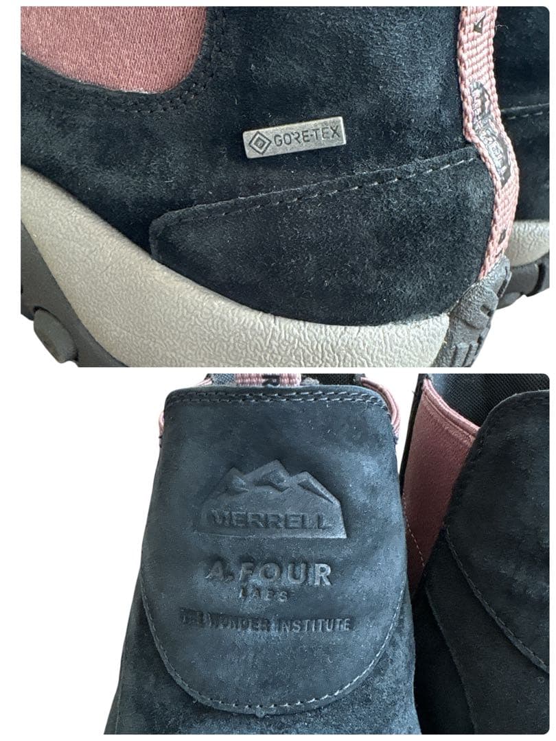 メレル × エーフォー サイドゴアブーツ （28㌢） ゴアテックス 黒 良品✨