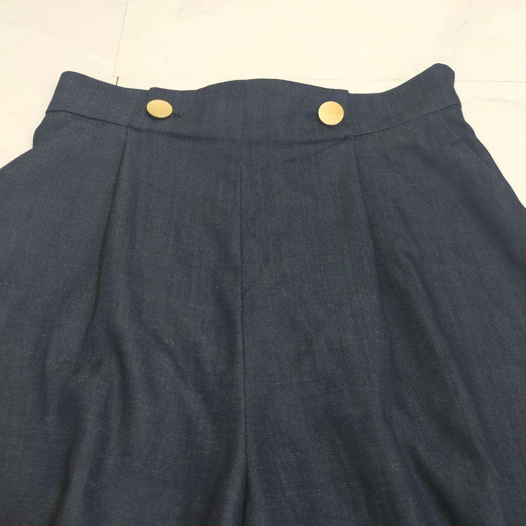 完売カラー✨ピンキーアンドダイアン　メタル釦パンツ　ネイビー　24SS