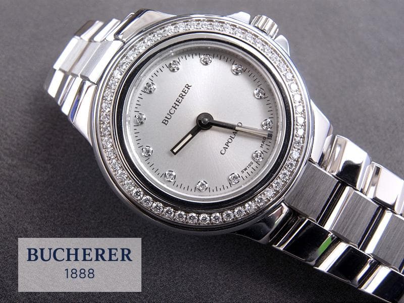 本物保証　BUCHERER ／ ブッフェラー　ダイヤベゼル／ 12Pダイヤ