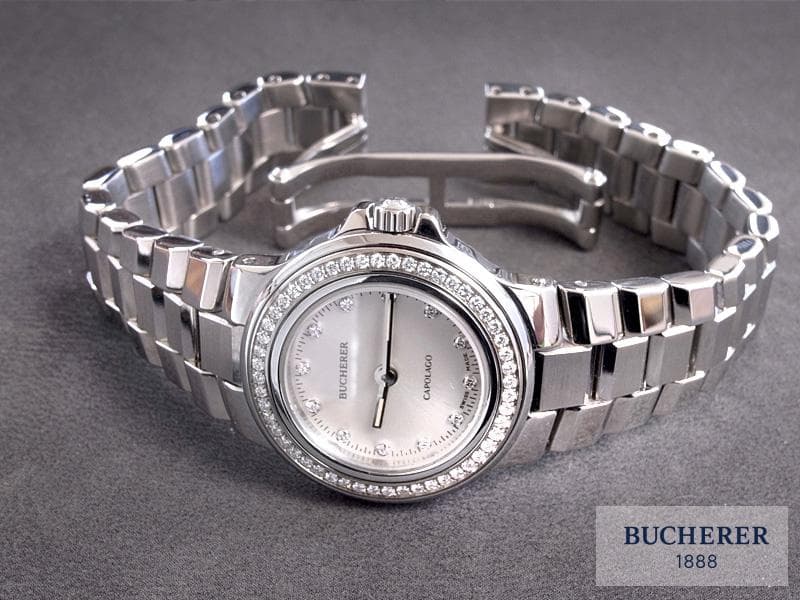 本物保証　BUCHERER ／ ブッフェラー　ダイヤベゼル／ 12Pダイヤ
