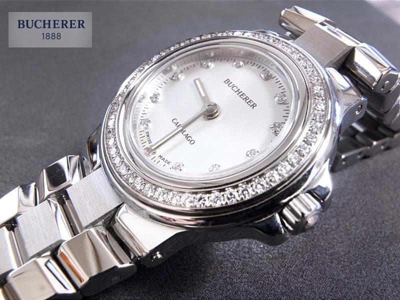 本物保証　BUCHERER ／ ブッフェラー　ダイヤベゼル／ 12Pダイヤ