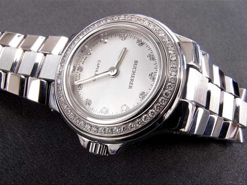 本物保証　BUCHERER ／ ブッフェラー　ダイヤベゼル／ 12Pダイヤ