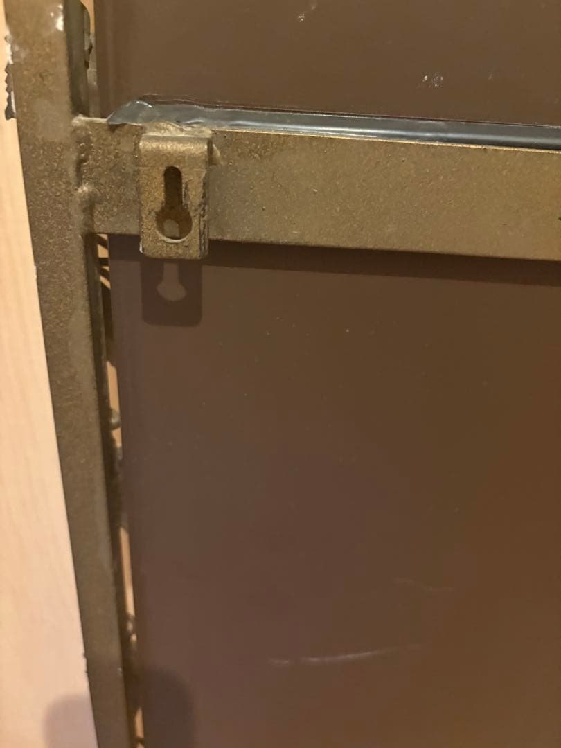 【ヴィンテージ】アーチ型 アイアンミラー 葡萄　リーフ装飾 鏡　アンティーク