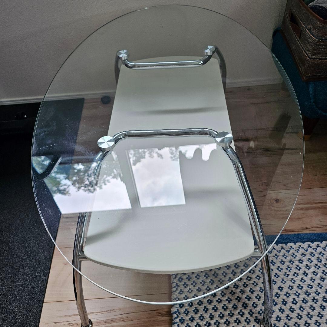 ❁送料込み❁ ガラス ローテーブル 1000mm x 600mm x 400mm