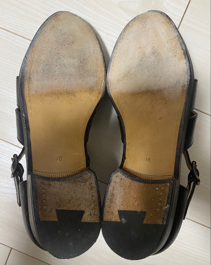 F.lli Giacometti グルカサンダル ネロ 黒 サイズ40