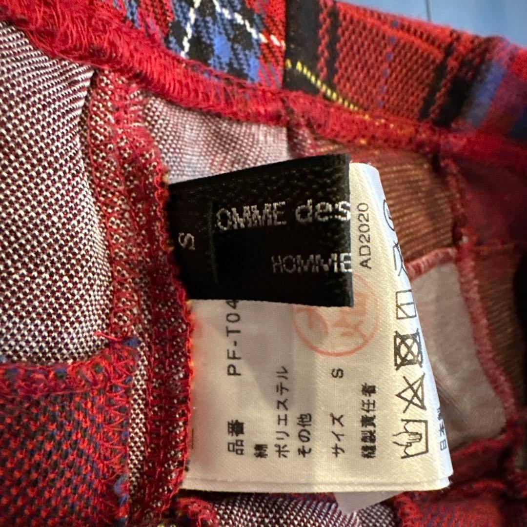 Comme des garçons  plus チェックレギンスSレッド