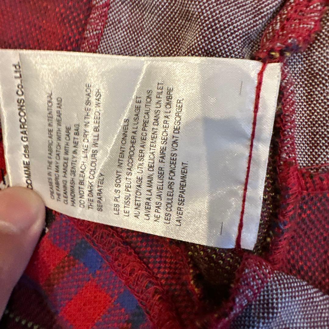 Comme des garçons  plus チェックレギンスSレッド