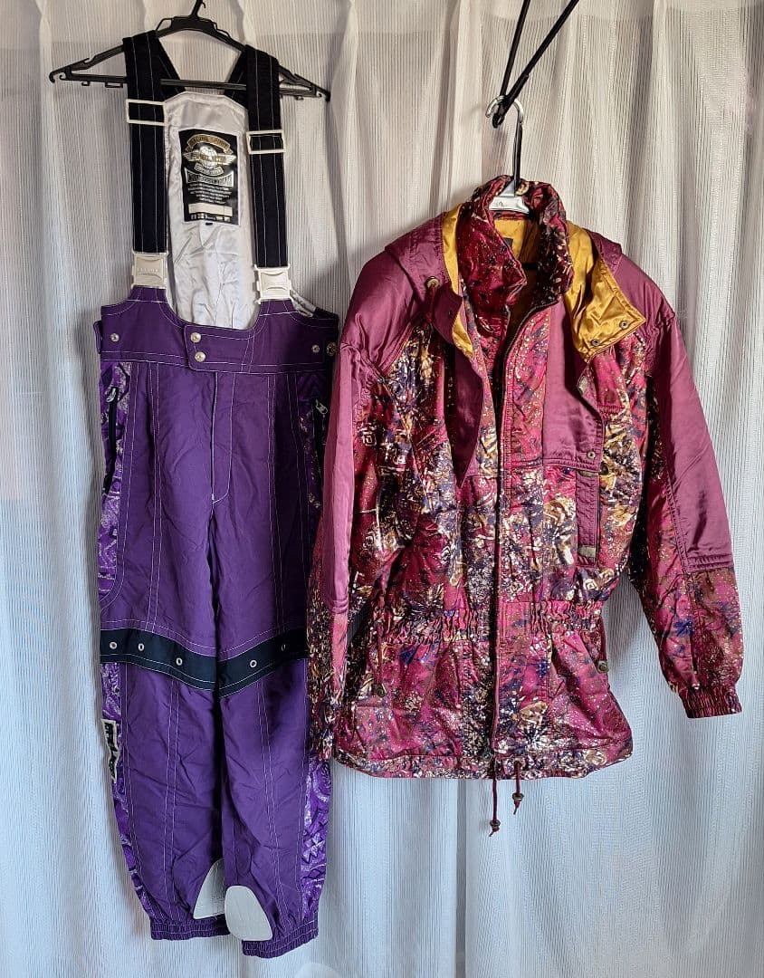 【FABLICE】スキーウェア上下 メンズ 紫 セット
