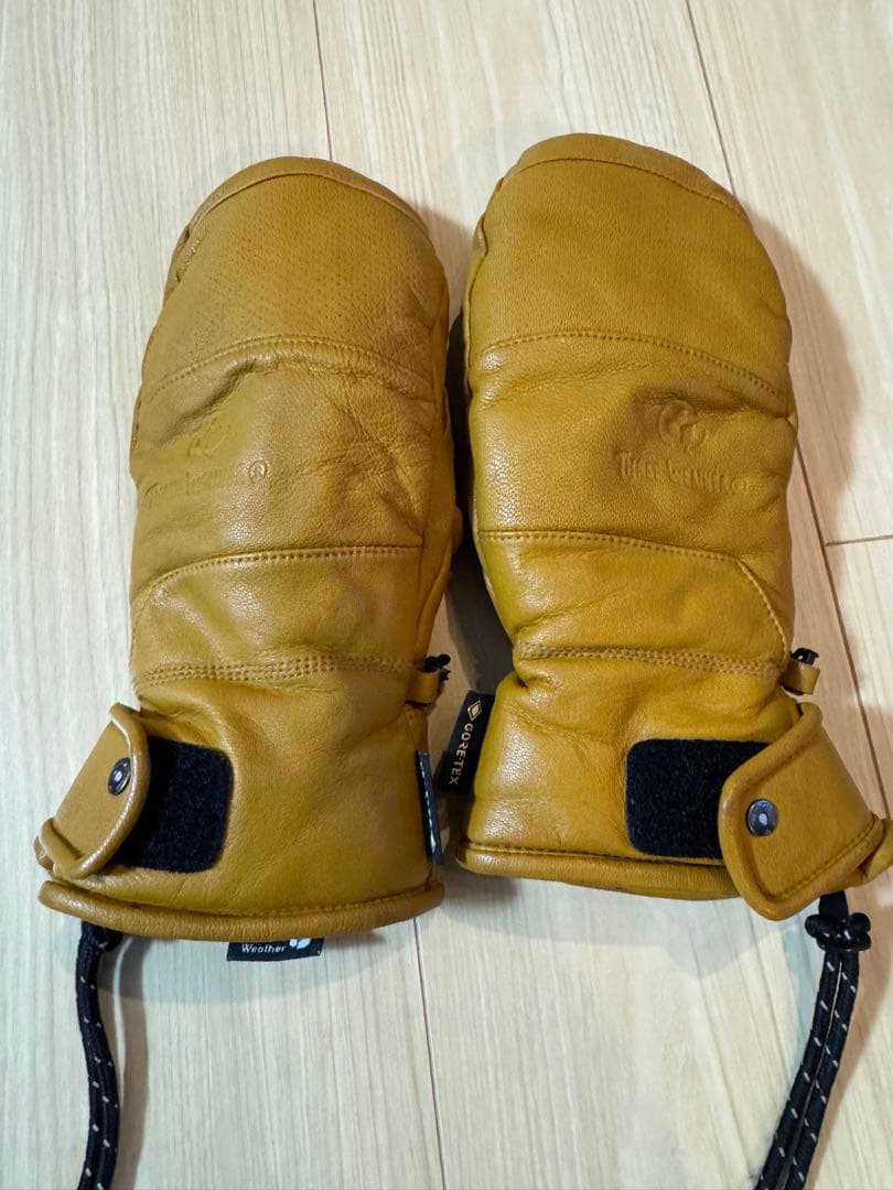 【最高級】レザー ミトン グローブ ブラウン GORE-TEX メンズ:Ｍ