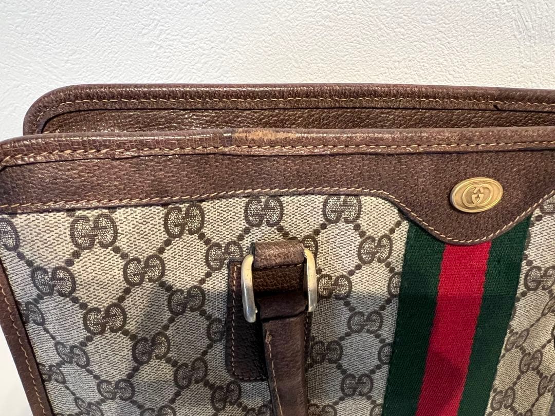 1*す様 GUCCIオールドグッチ ハンドバック ビジネスバッグ