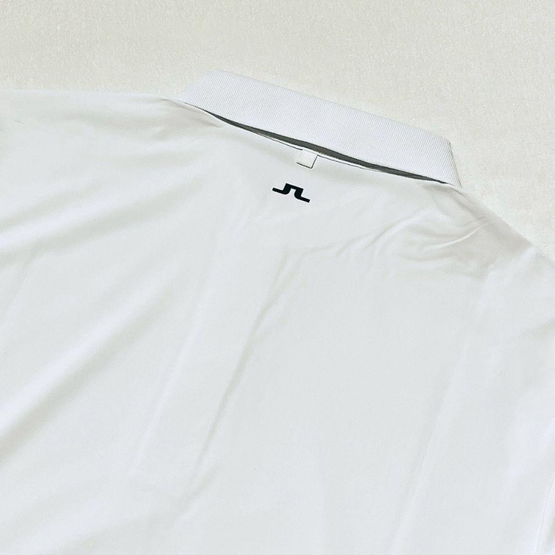 新品　J.LINDEBERG　ゴルフ　半袖ポロシャツ　ホワイト　XXL　メンズ