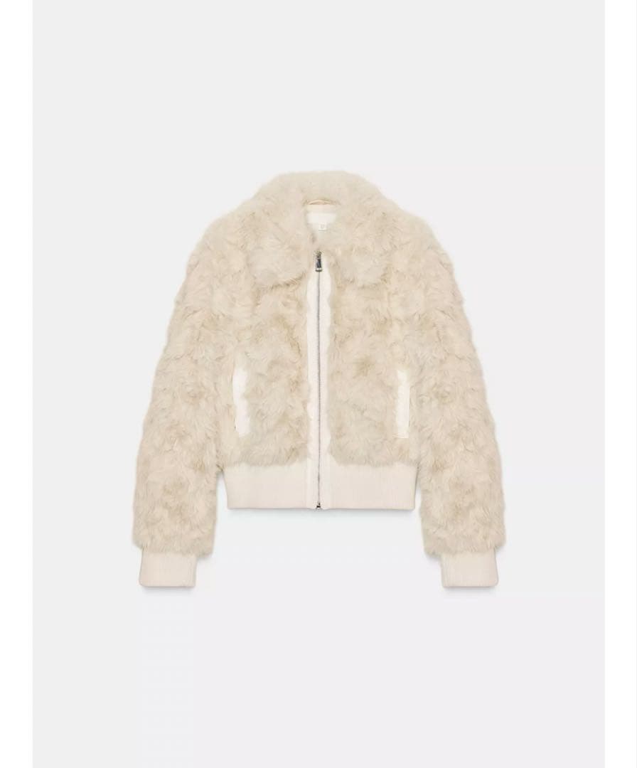 完売品⭐︎ZARA フェイクファーボンバージャケット M エクリュ