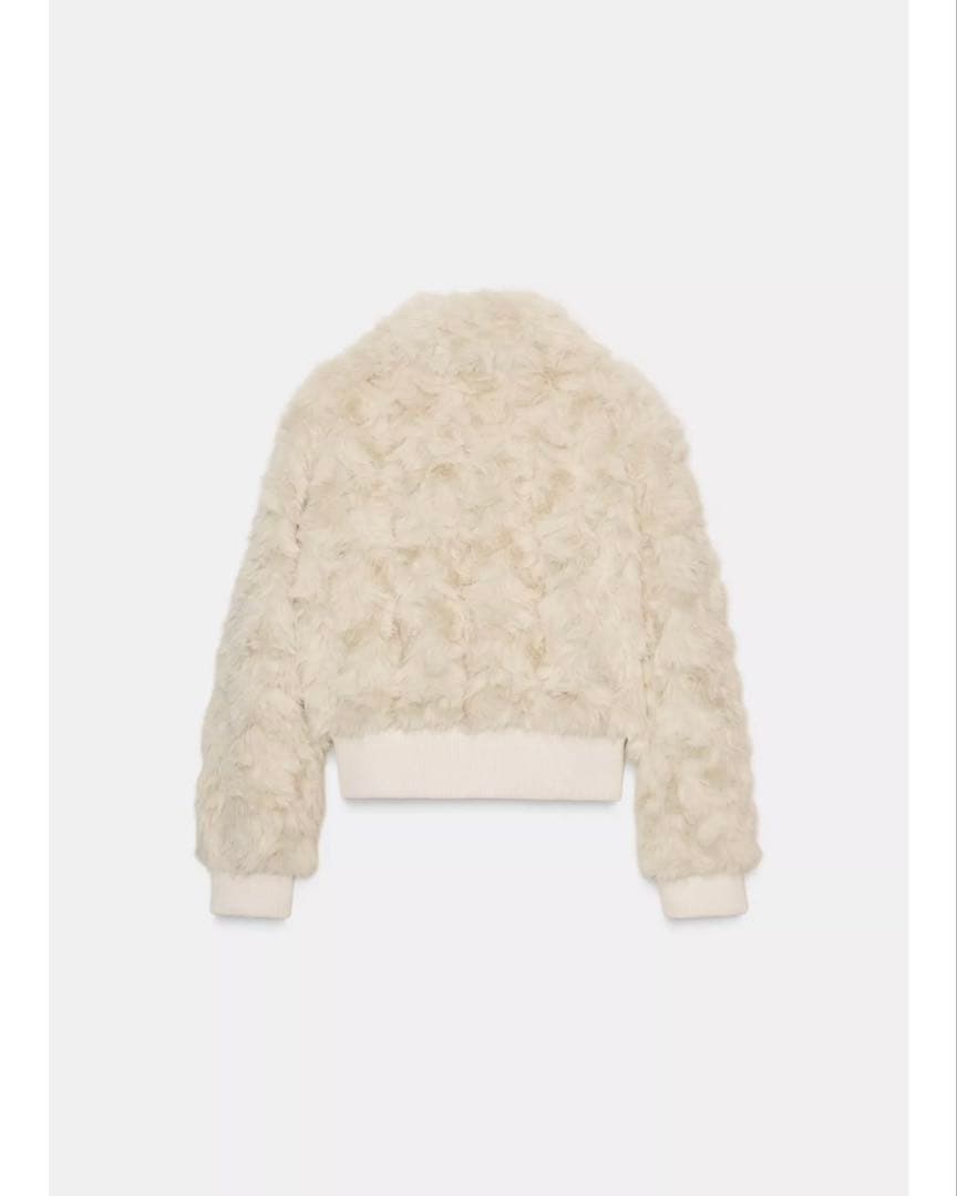 完売品⭐︎ZARA フェイクファーボンバージャケット M エクリュ