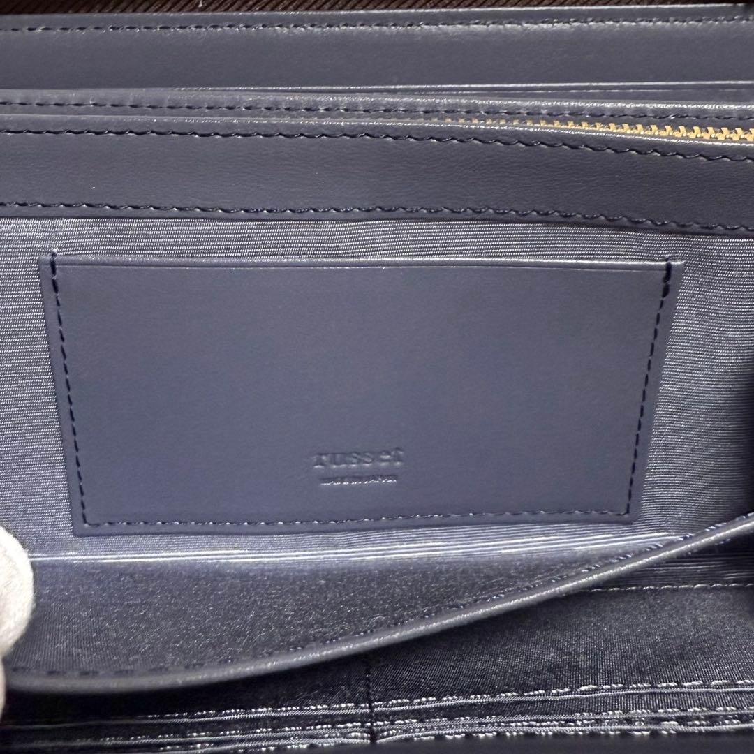 未使用 ラシット モノグラム プレート ラウンドジップ ウォレット 長財布