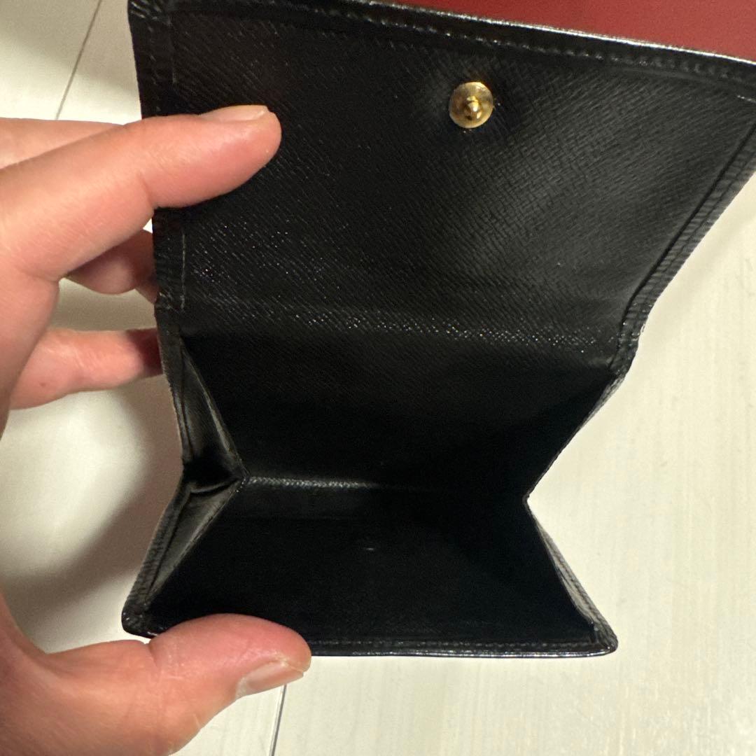 正規品　Louis Vuitton エピレザー 三つ折り財布 ブラック