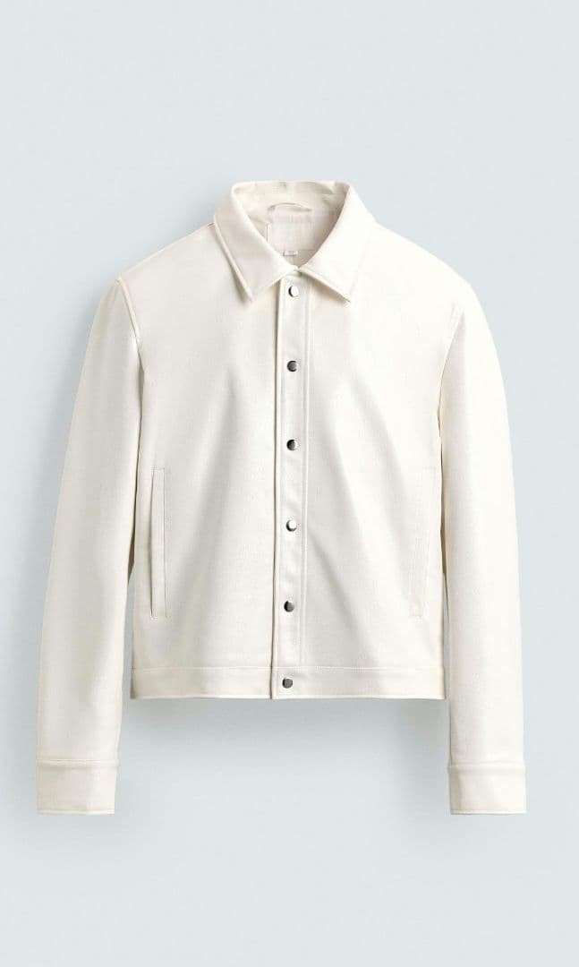 ZARA　ホワイトレザージャケット　完売品