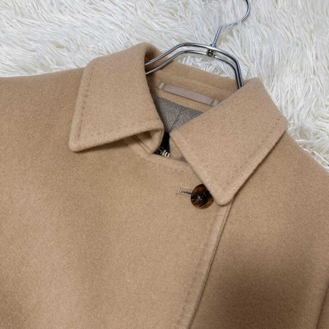 Paul Stuart✨ベルテッドロングコート　カシミヤ　　ウール　比翼　M