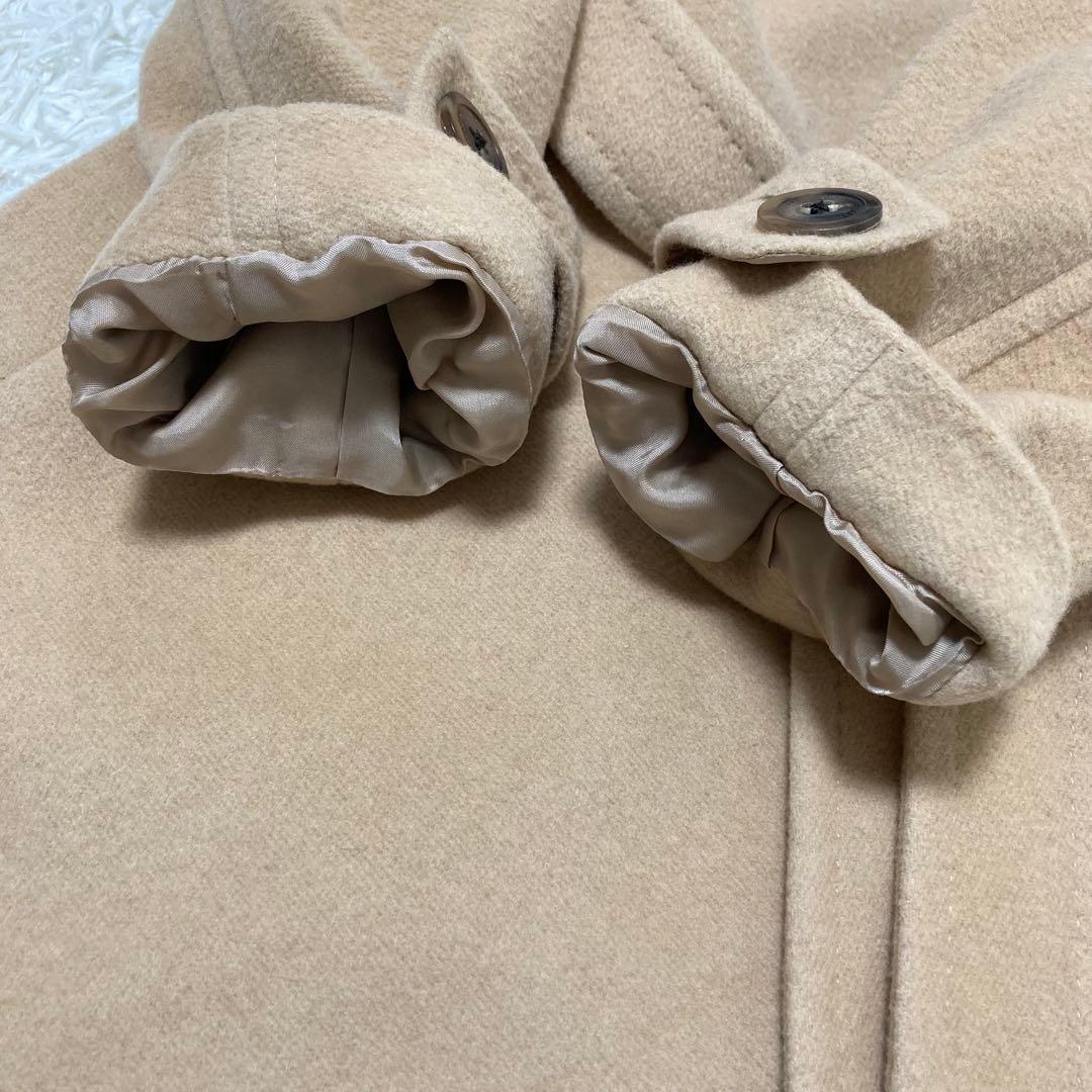 Paul Stuart✨ベルテッドロングコート　カシミヤ　　ウール　比翼　M