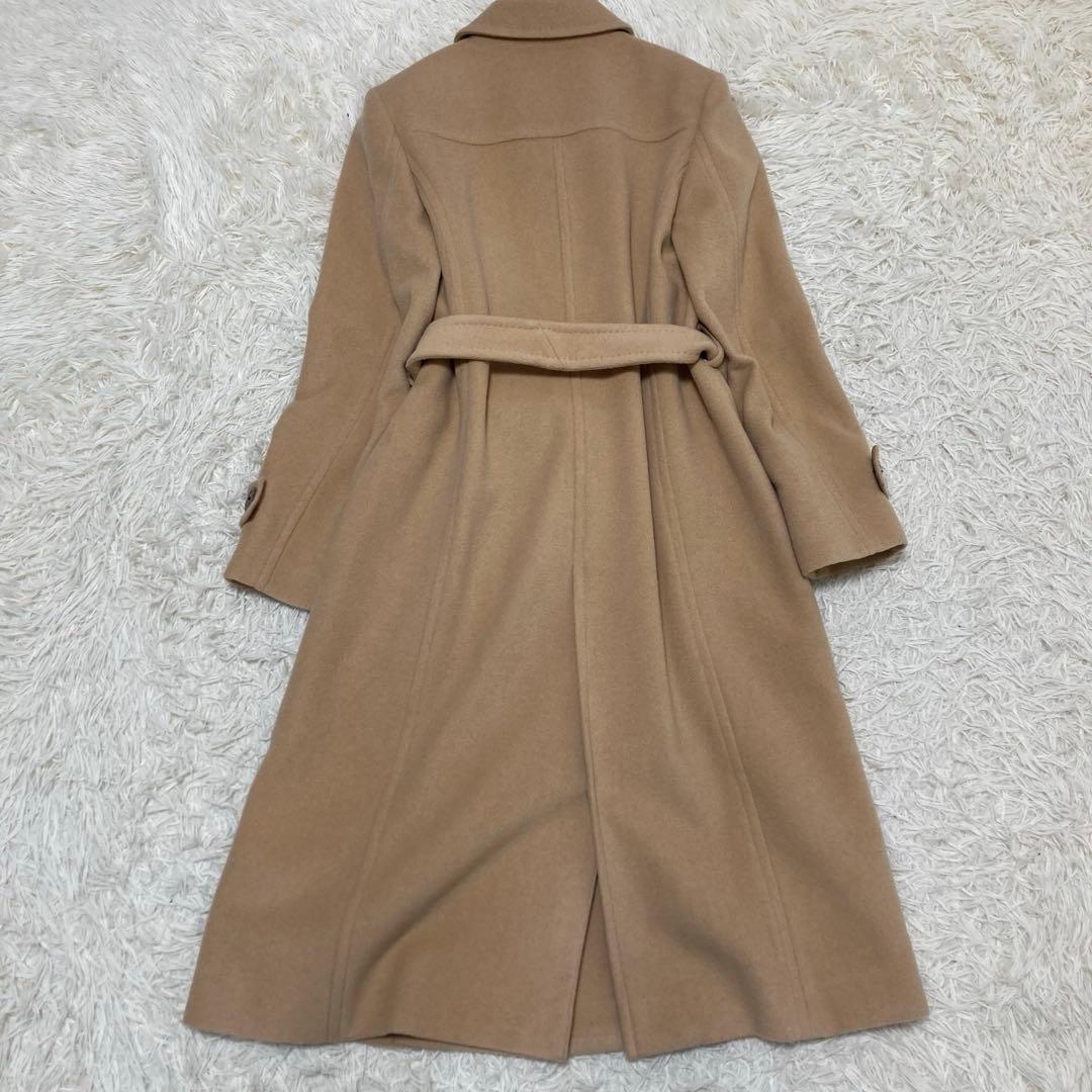 Paul Stuart✨ベルテッドロングコート　カシミヤ　　ウール　比翼　M