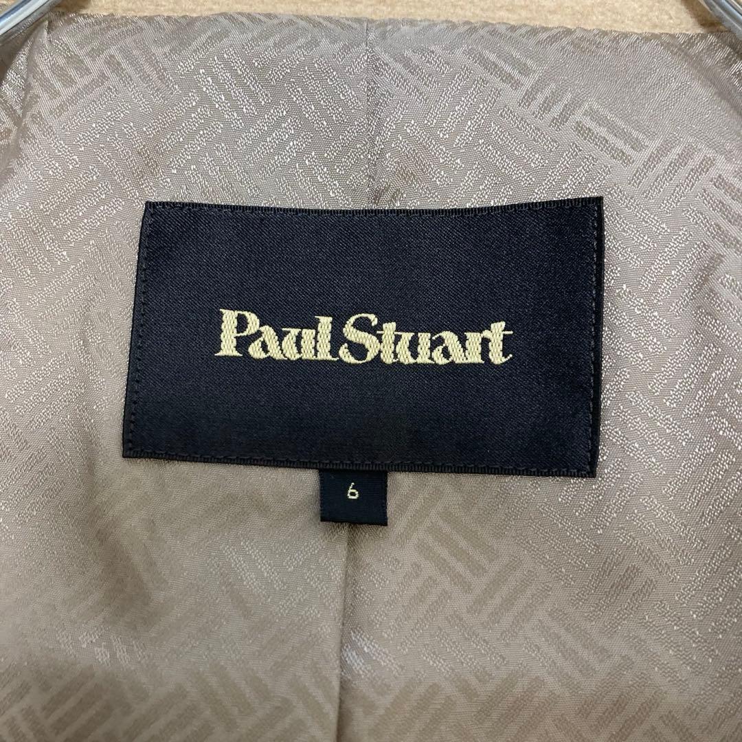 Paul Stuart✨ベルテッドロングコート　カシミヤ　　ウール　比翼　M