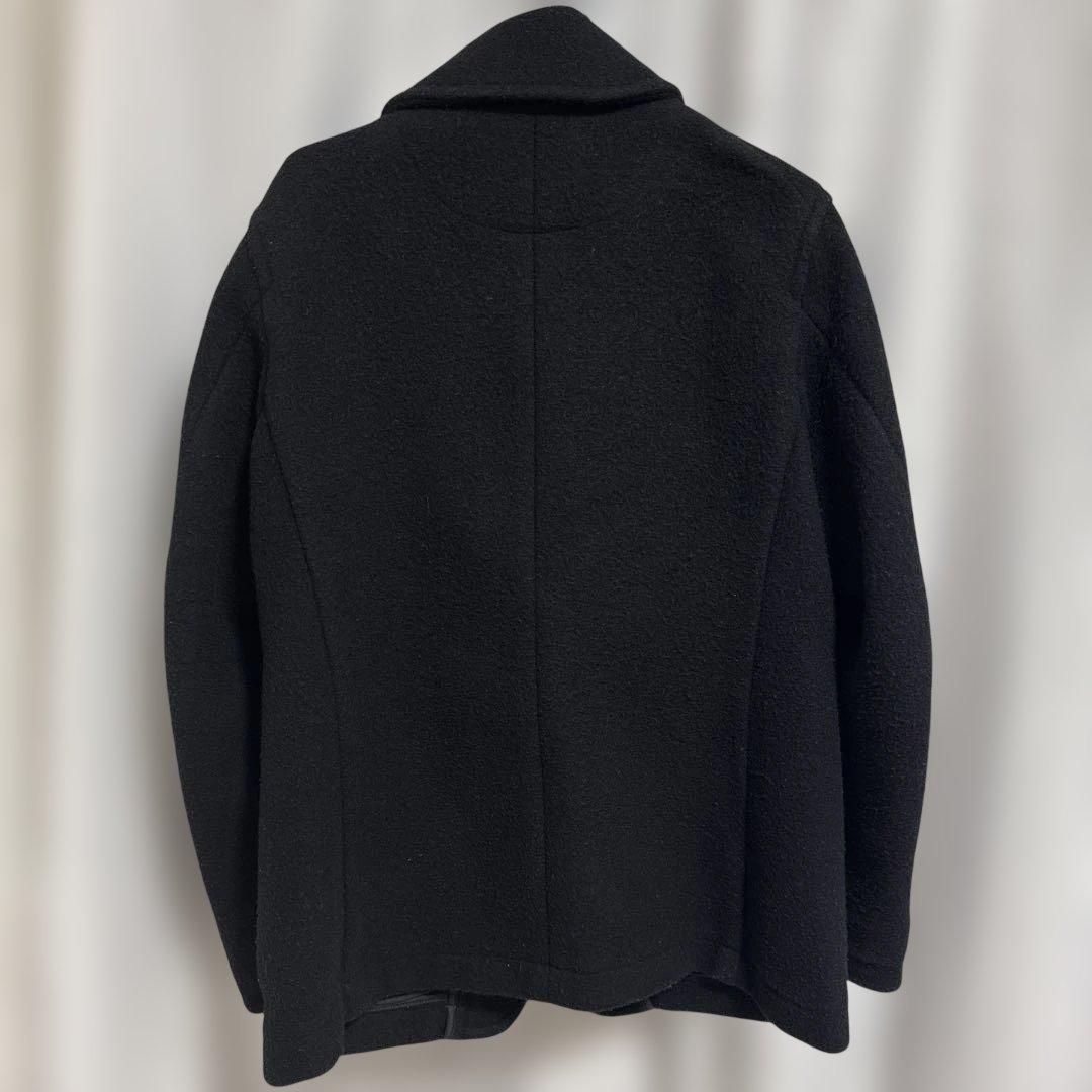 DANTON ウールモッサジャケット/クルミボタン/38/ウール　ブラック