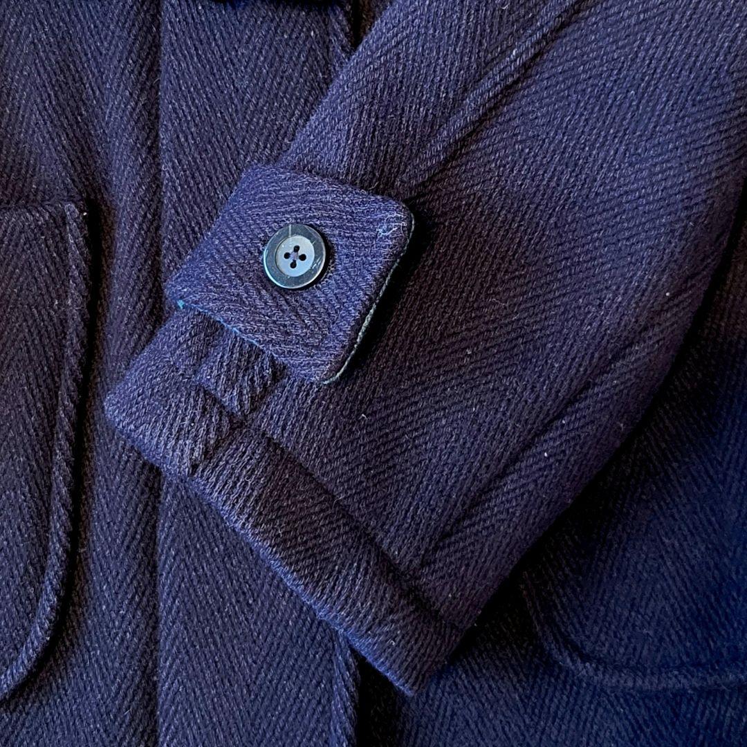 【美品】ファミリア 150 ダッフルウールコート 毛90% 紺色