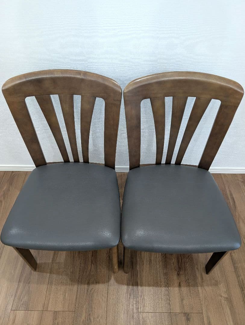 【karimoku】カリモク ダイニングチェア 2脚セット 木製モダン 北欧