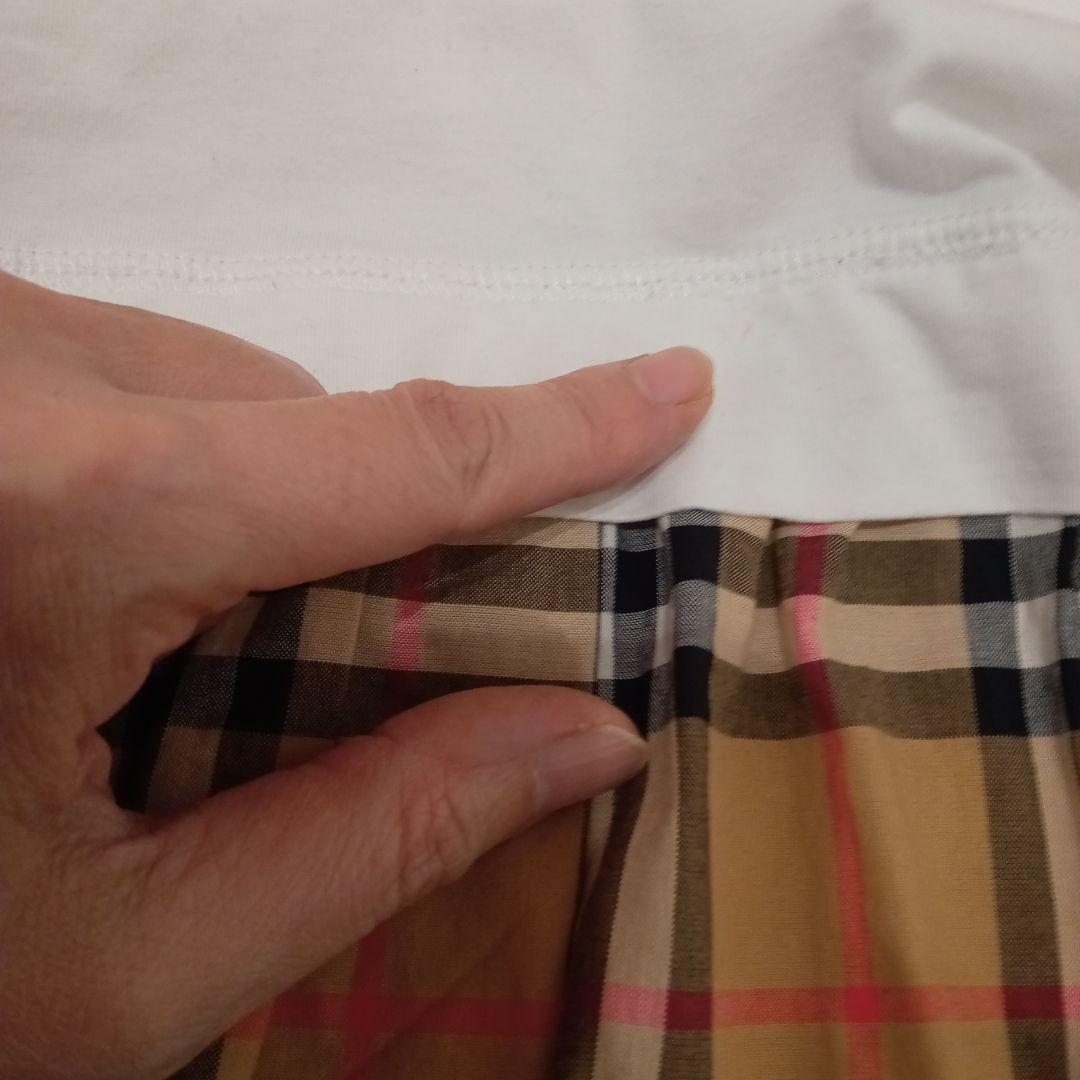 美品☆BURBERRY 半袖ワンピース 8Y135