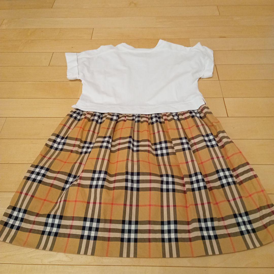 美品☆BURBERRY 半袖ワンピース 8Y135