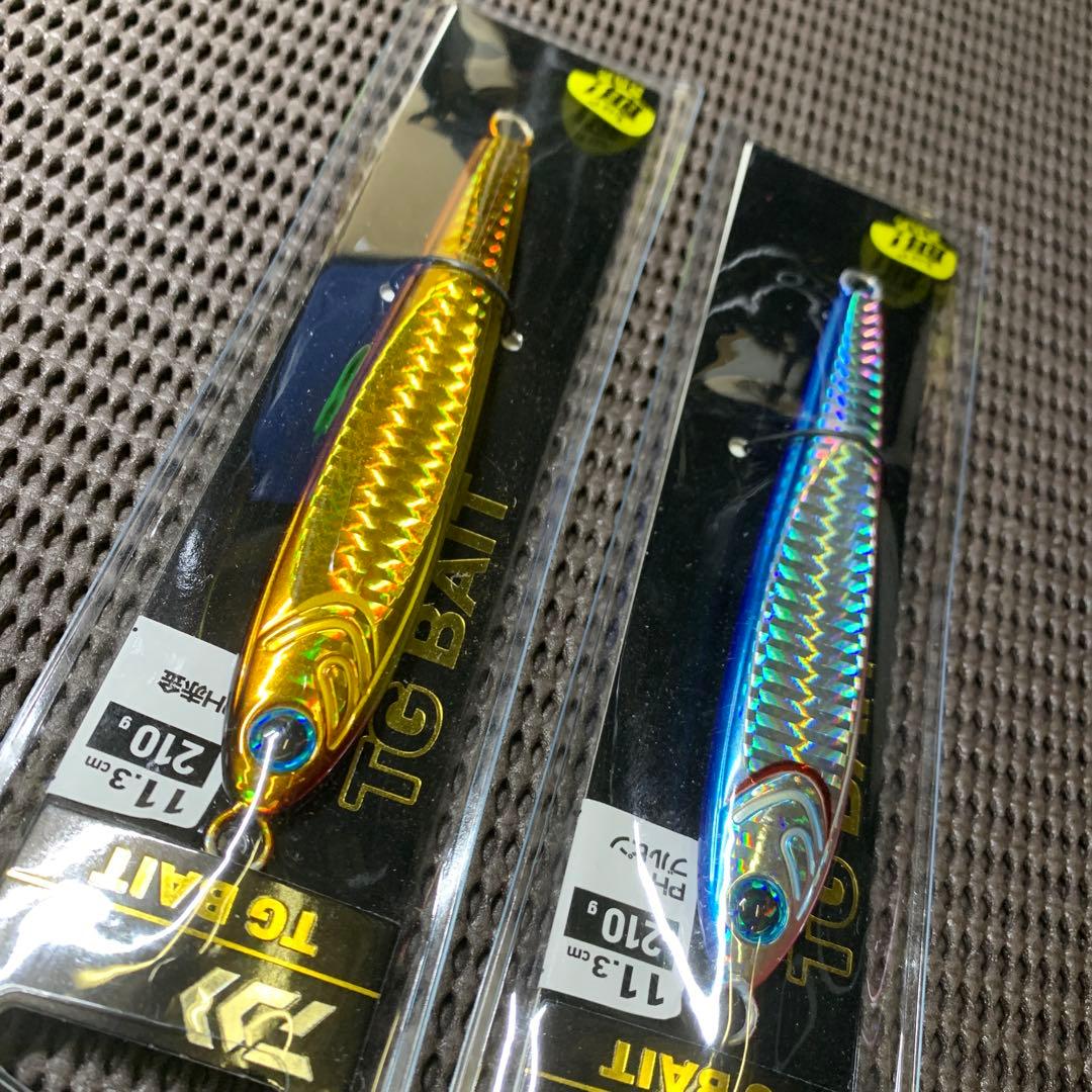 定番カラー値上がり間近！ダイワTGベイト210g2本　赤金ブルピン　タングステン
