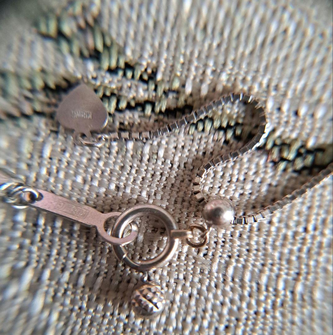 k18wgブラックダイヤネックレス