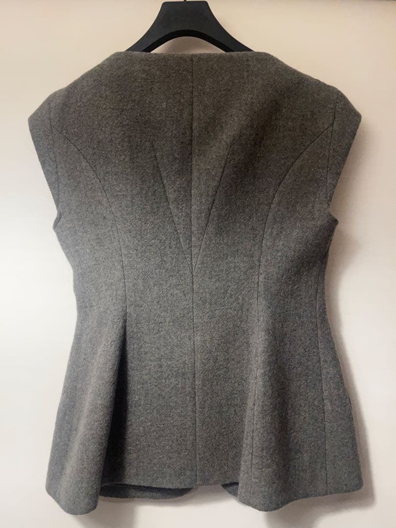 す*ん様 AKIRANAKA グレー ダブルボタン ベスト サイズ2