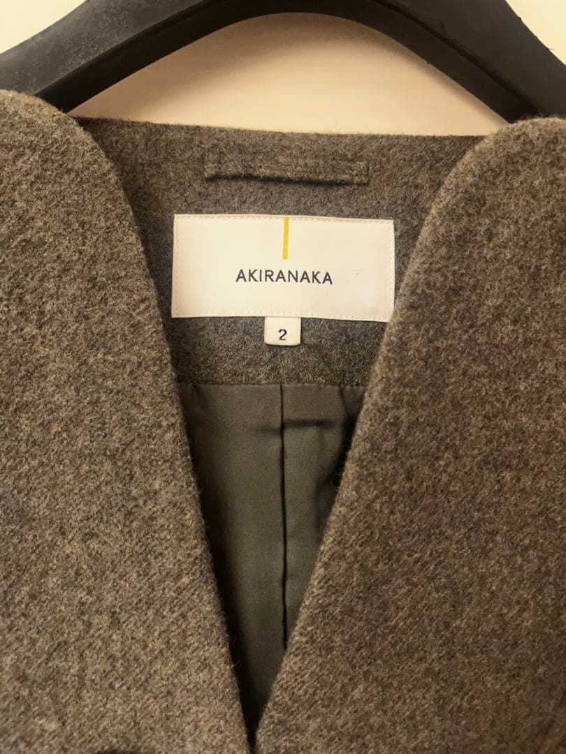 す*ん様 AKIRANAKA グレー ダブルボタン ベスト サイズ2
