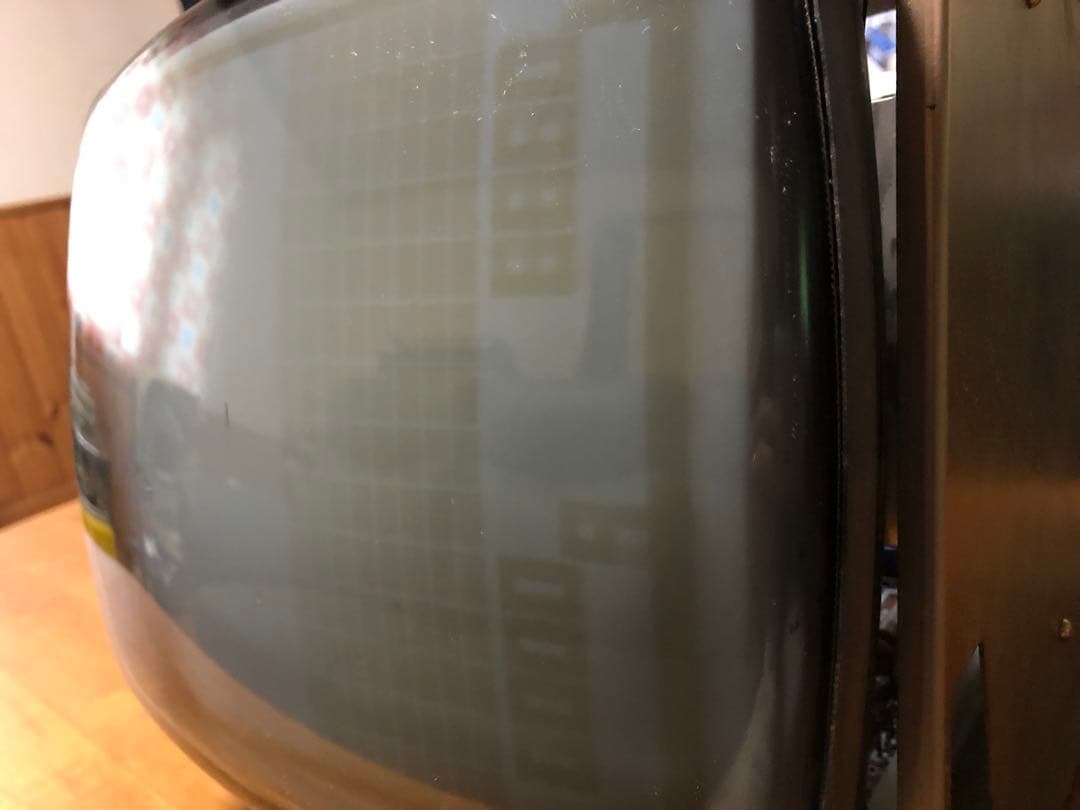 昭和レトロ　アーケードゲーム テーブルゲーム用モニター　松下白黒モニター