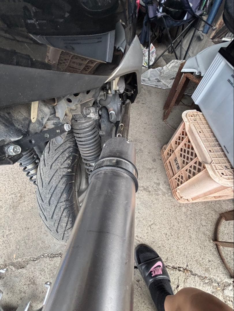 シグナス2．3型ガレージバル　80π レース用マフラー　タイプ3