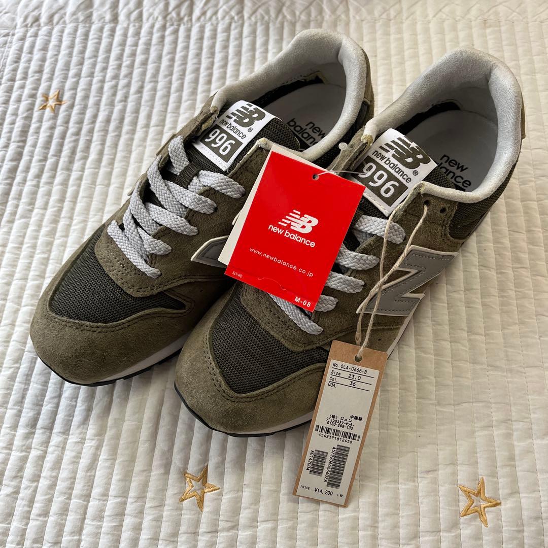 NEW new balance 996 オリーブグリーン 23.0