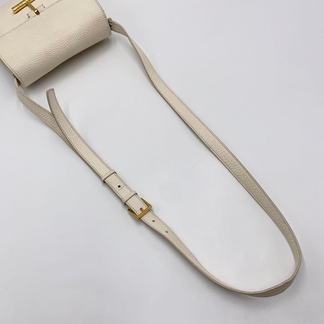 美品 TOM FORD トムフォード Tara タラ Tロゴ ショルダーバッグ