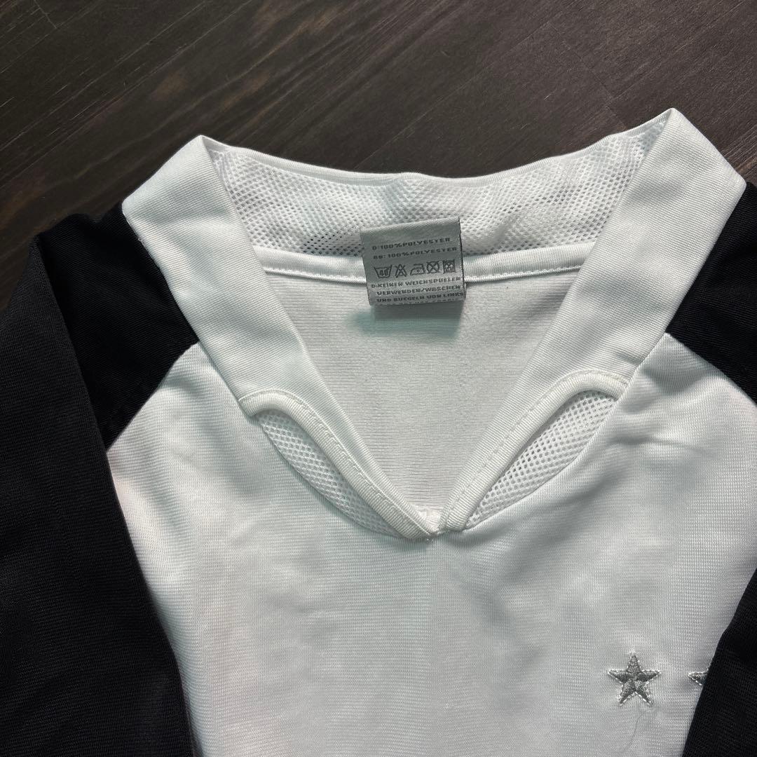 ★8SM2 ドイツ代表　ゲームシャツ　ユニフォーム　白　刺繍　XL サッカー古着