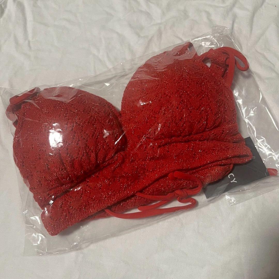 新品・未開封 ALENCY ラメニットビキニ レッド 赤 完売品 ぴとちゃん