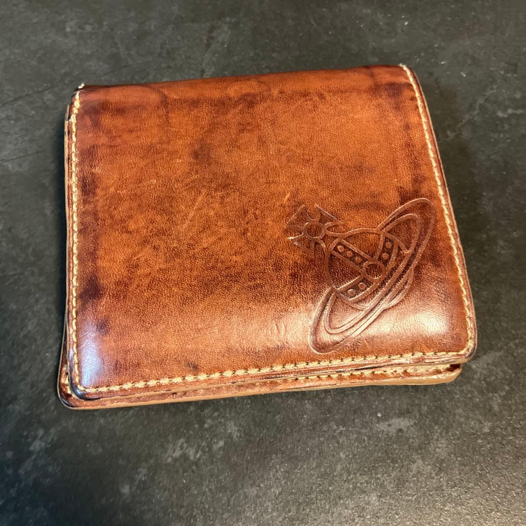 Vivienne Westwood 二つ折り財布 ブラウン ヴィンテージ