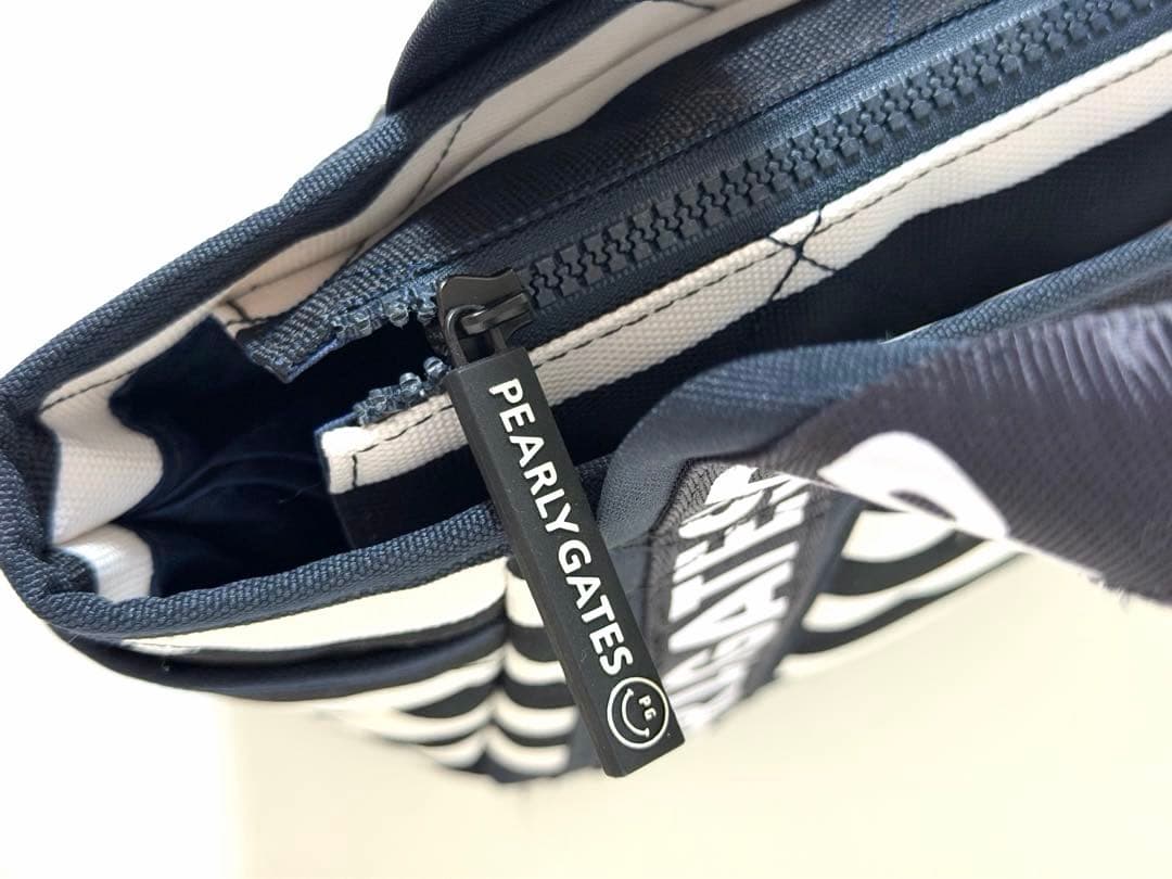 【超美品】パーリーゲイツ キルティングボーダー カートバッグ